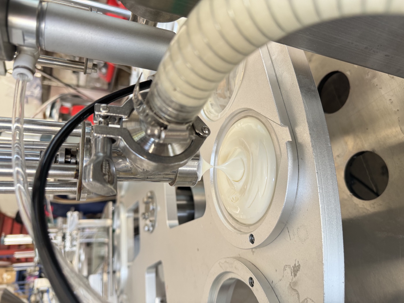 Filling test on a Langtai machine